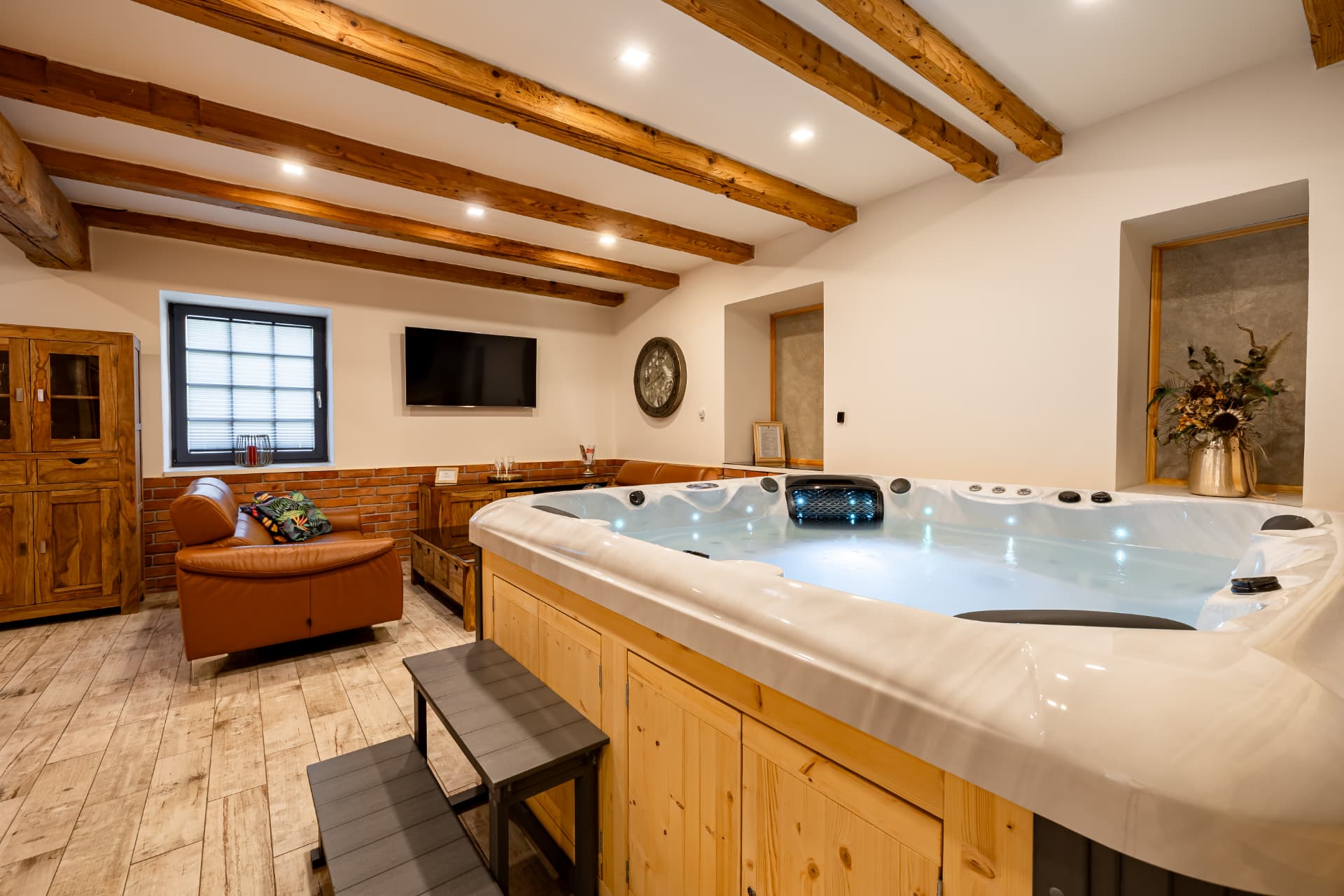 Obývací prostor Relax Apartmánu na Rakovníku