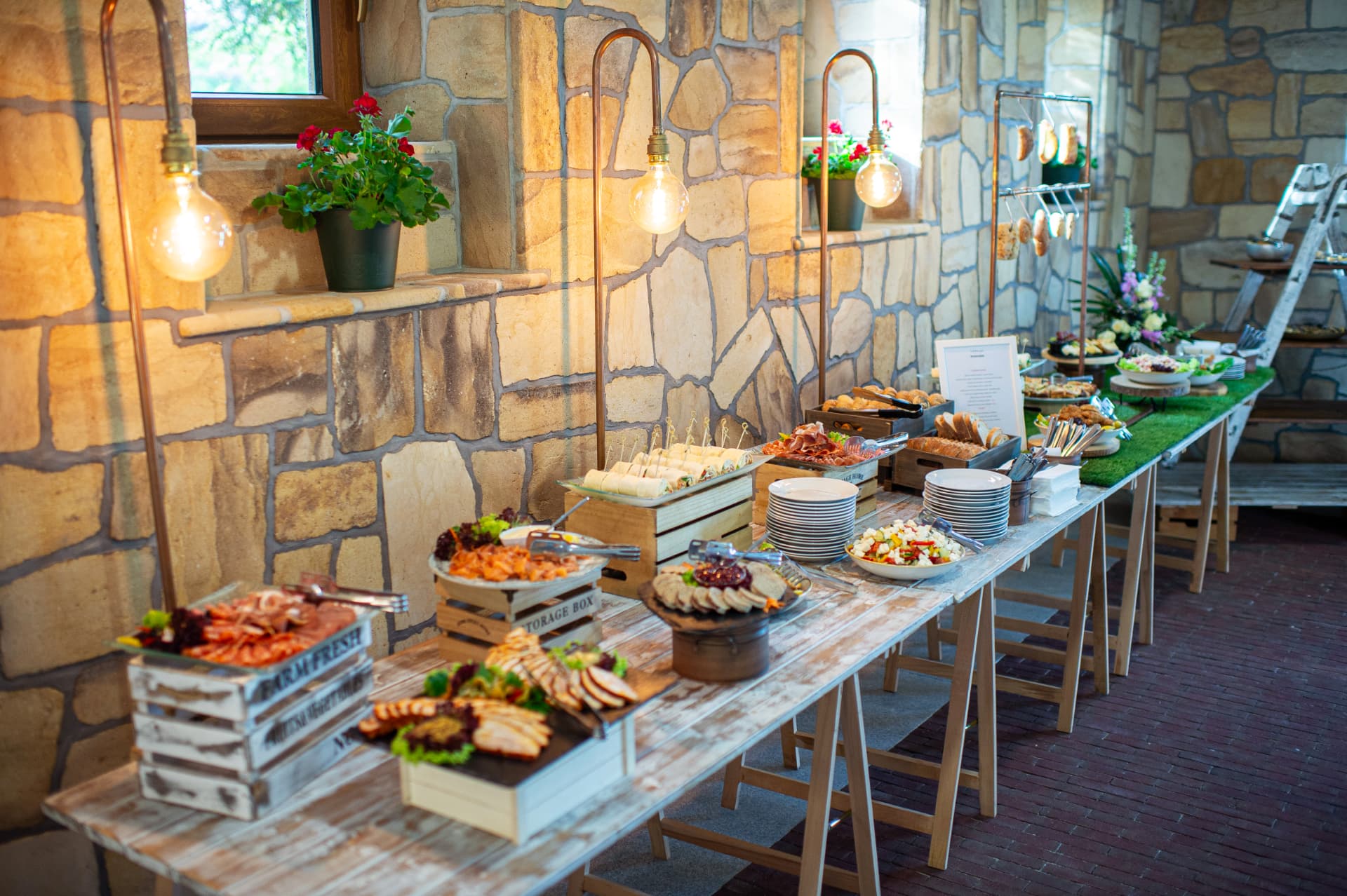 Slavnostní bufet Cateringu Šafrán Teplice